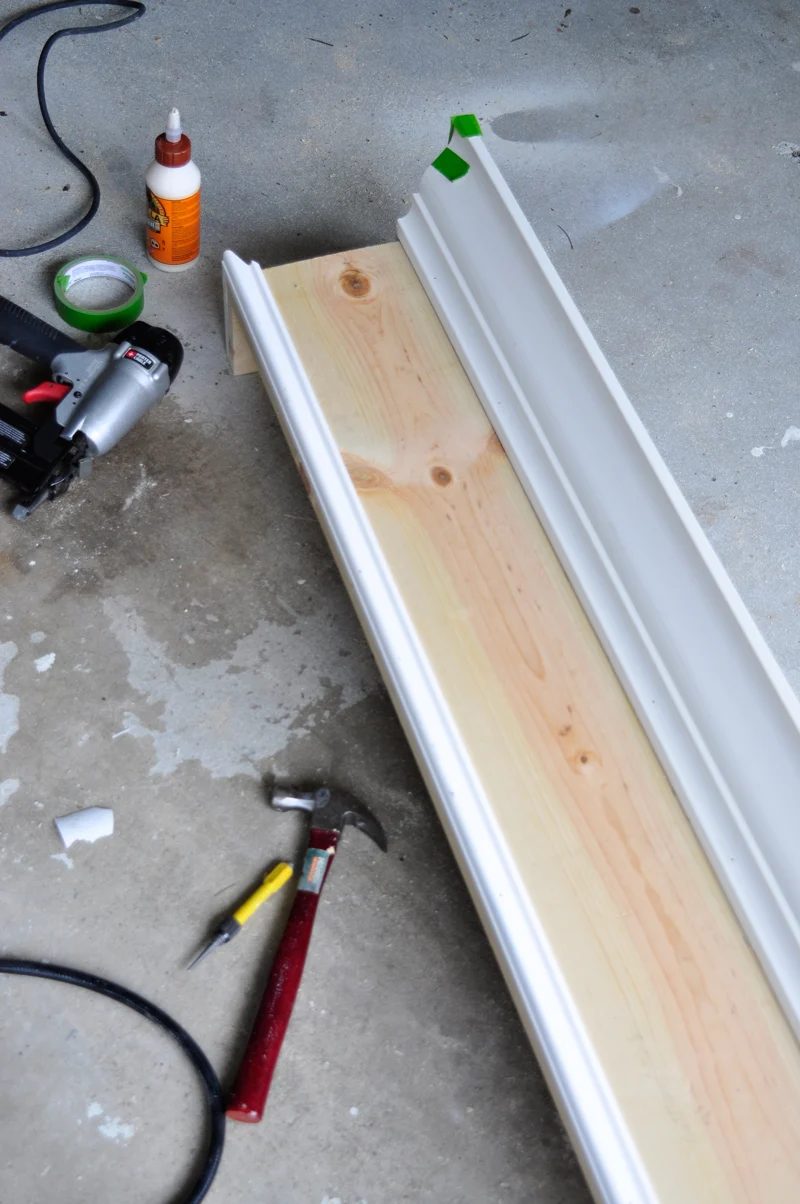 Handmade Window Cornice | detailed step-by-step photo walkthrough to build and hang a window cornice, on Bekob.com