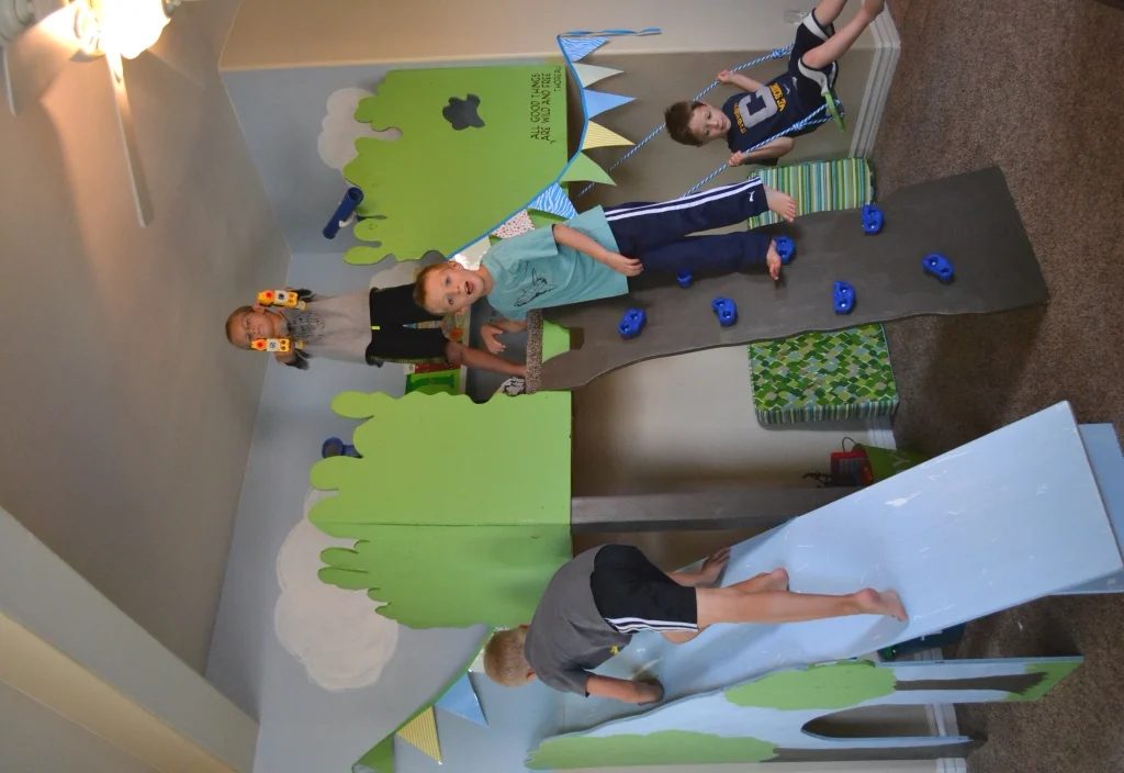 indoor tree house loft for kids with slide and swing, I Am Hardware featured on Bekob