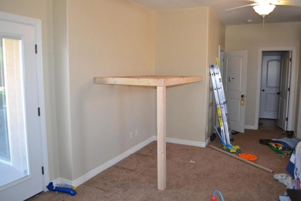 how to build an indoor tree house loft platform frame, I Am Hardware featured on Bekob