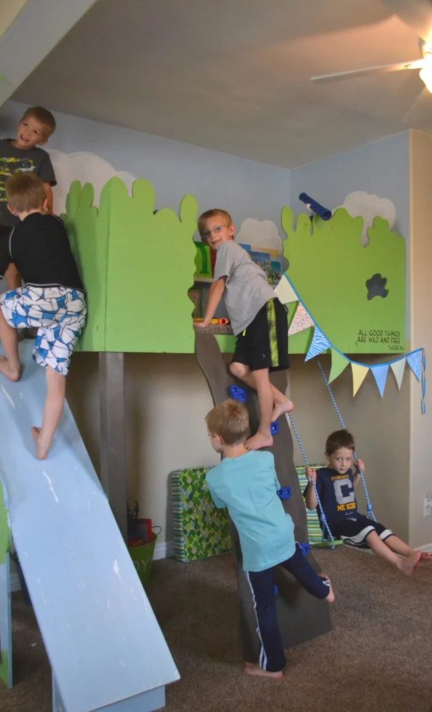 indoor tree house loft - so fun for kids, I Am Hardware featured on Bekob