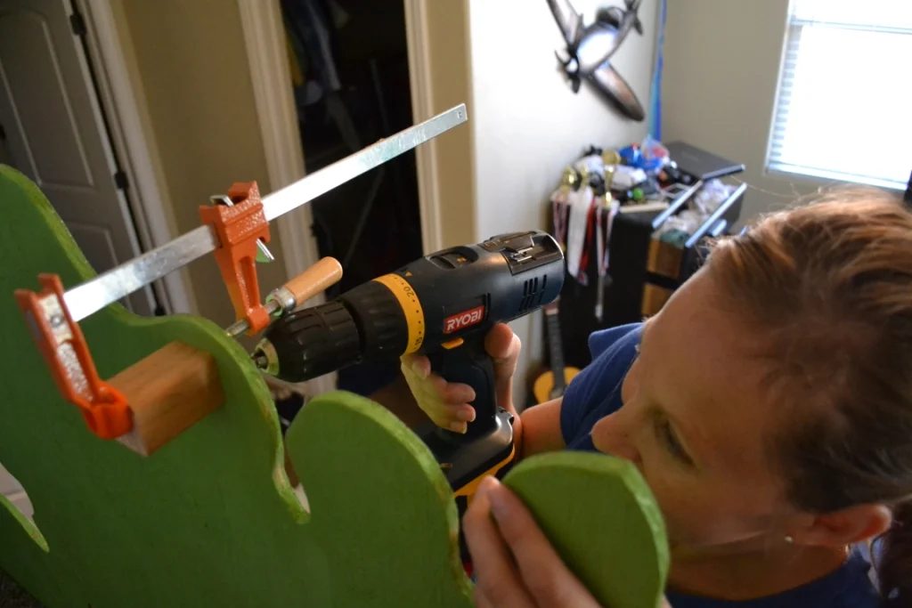 finishing touches on the indoor tree house loft playhouse, I Am Hardware featured on Bekob