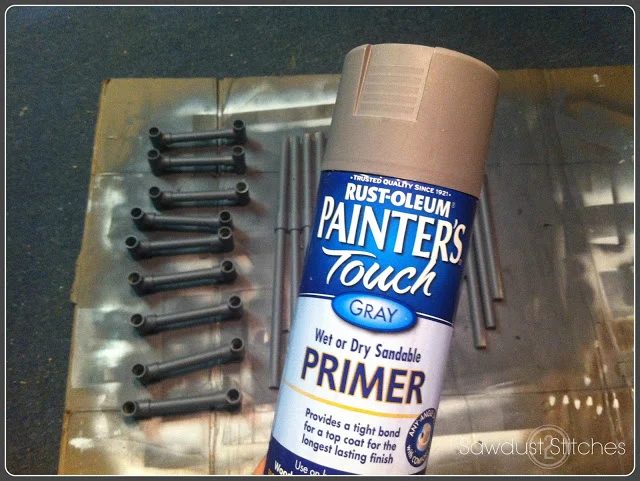 prime pvc pipe to build industrial shelf, Sawdust 2 Stitches on Bekob