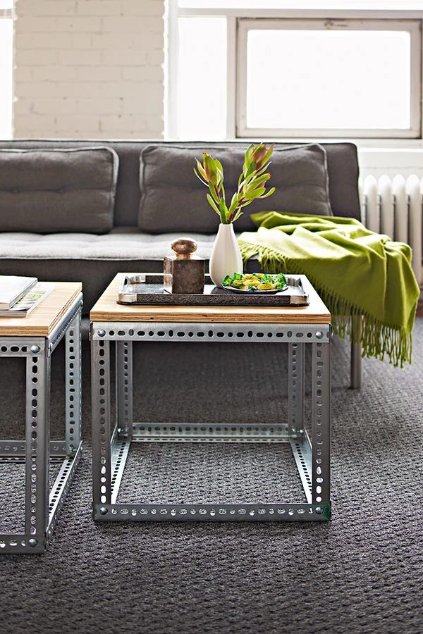 industrial side table