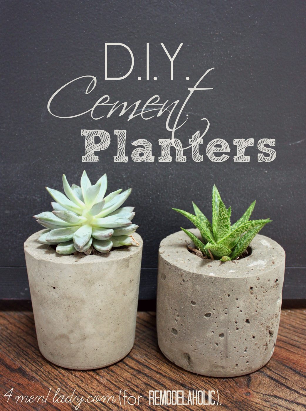 handmade cement planters