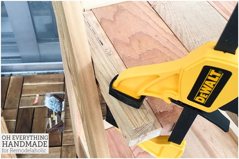 Ladder Plant Stand by OEH- Building instructions - How to attach the side bracket