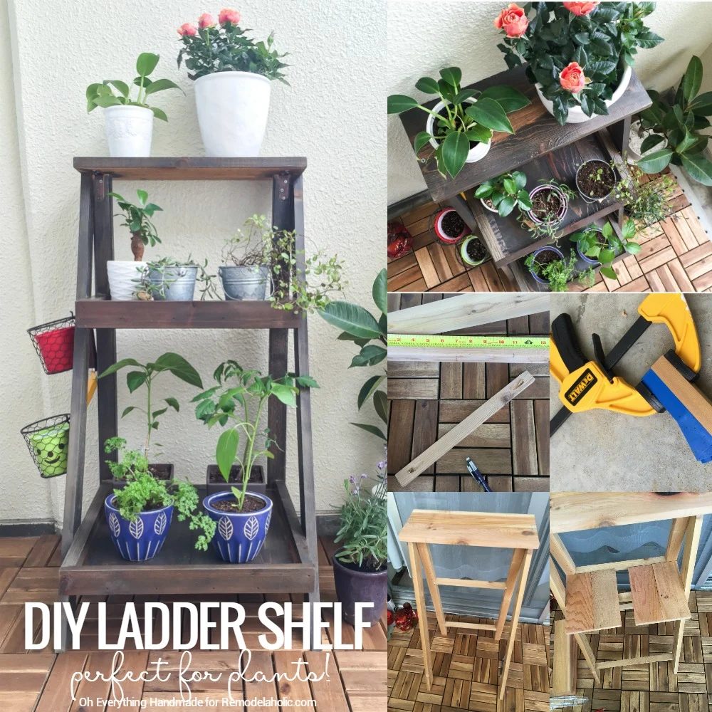 Handmade Plant Ladder Shelf @Bekob