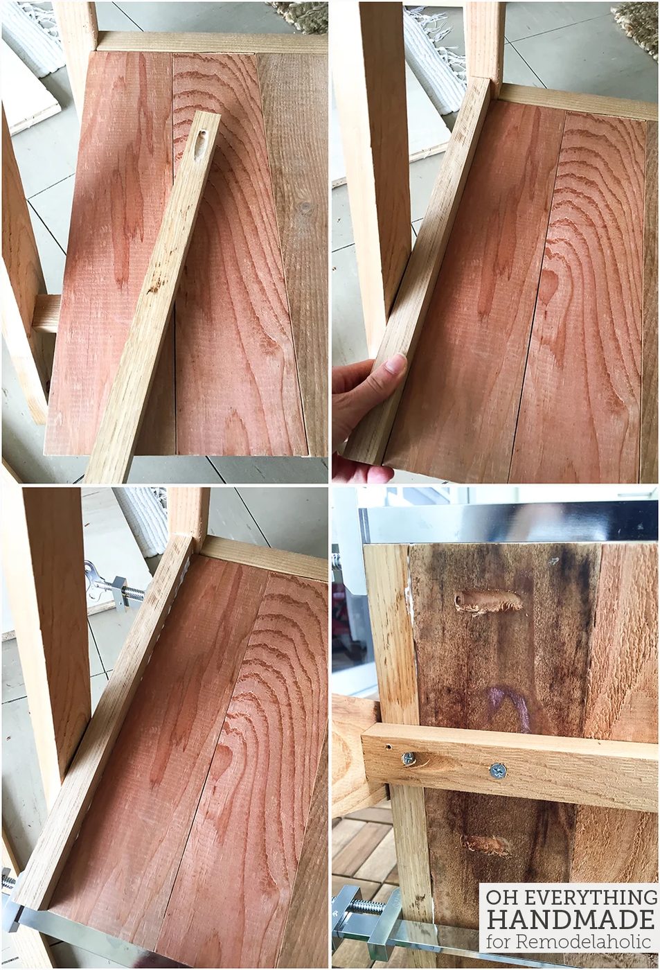Ladder Plant Stand by OEH- Building instructions - How to attach the horizontal side boards