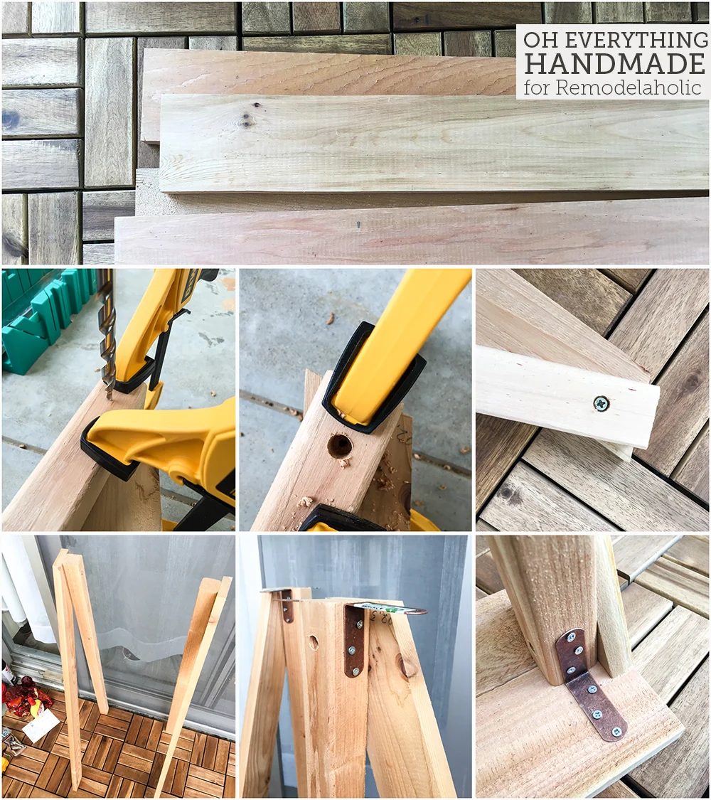 Ladder Plant Stand by OEH- Building instructions - How to put together the legs