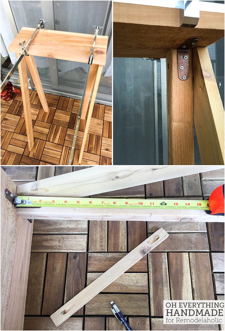 Ladder Plant Stand by OEH- Building instructions - How to attach the horizontal boards