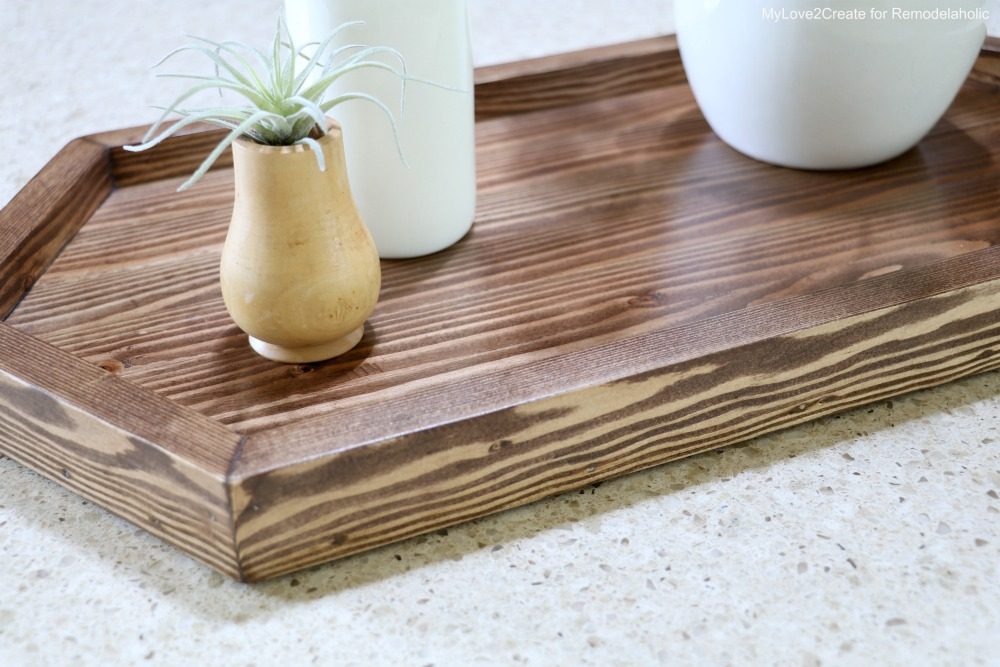 2-board Handmade wood serving tray