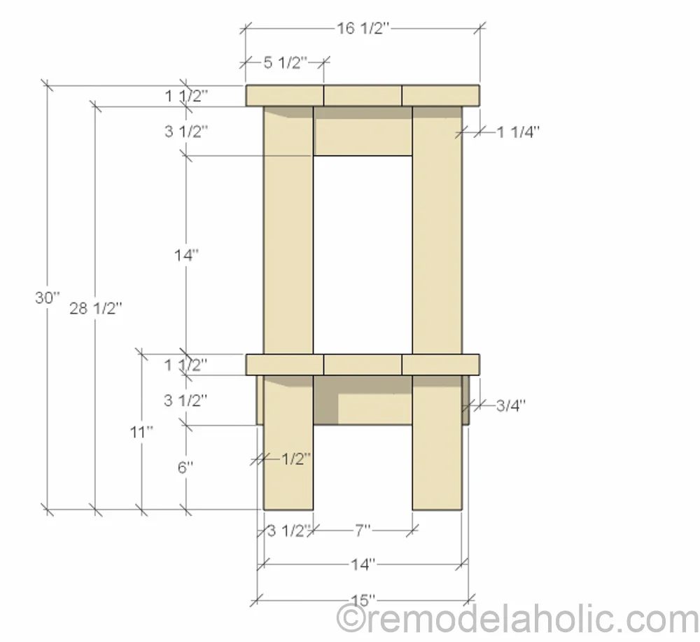 How to build a no-nails console table for straightforward disassembly for moving. Designed by Shabbyfufu, building plans by @Bekob