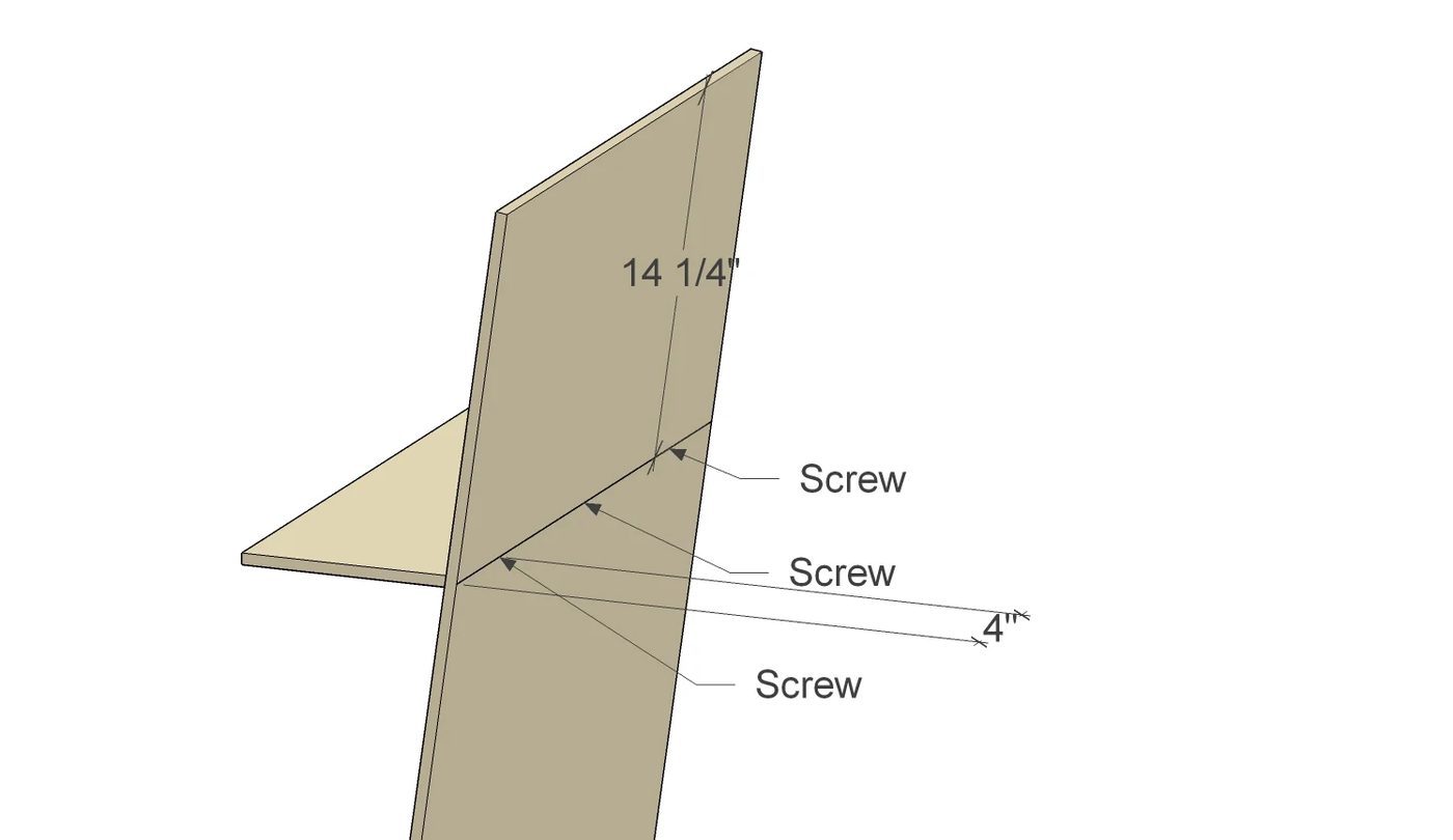Bekob Plywood Leaning Shelf Assembly 5
