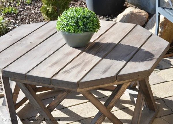 How To Build A Handmade Round Or Octagon Outdoor Coffee Table | Outdoor Furniture Woodworking Plan