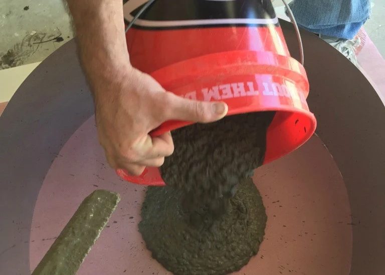 How To Make A Round Concrete Tabletop Form Quickly And Easily