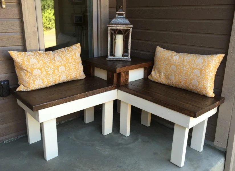 Build a Corner Bench with Built-in Table