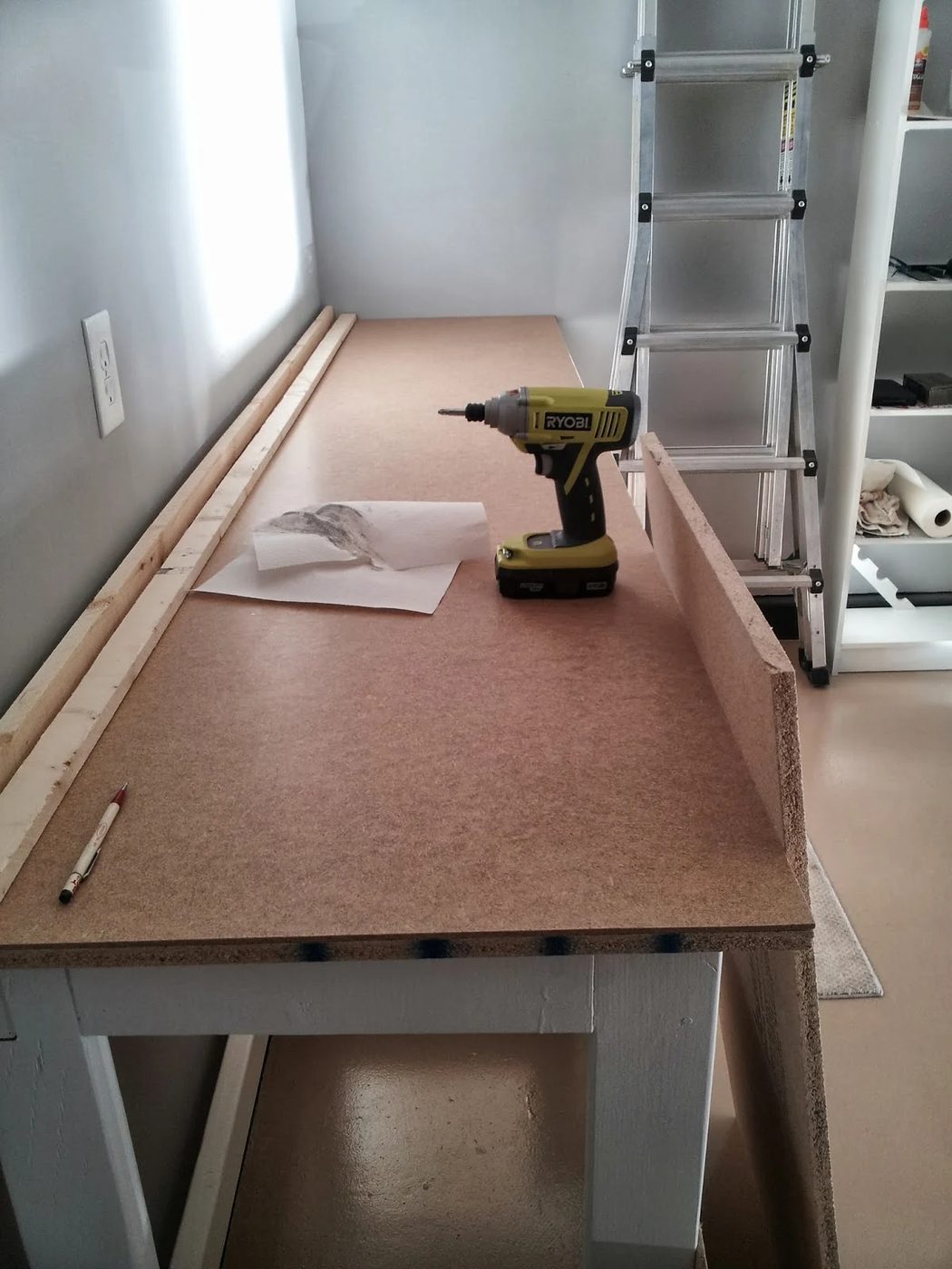 finished Handmade workbench, featured on Bekob.com