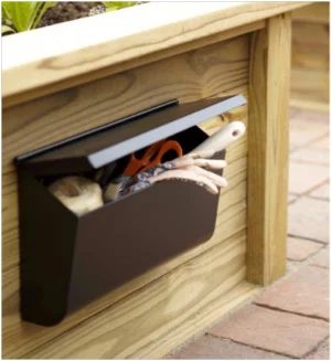 mailbox to organize gardening tools, Lowe's option Library via Bekob
