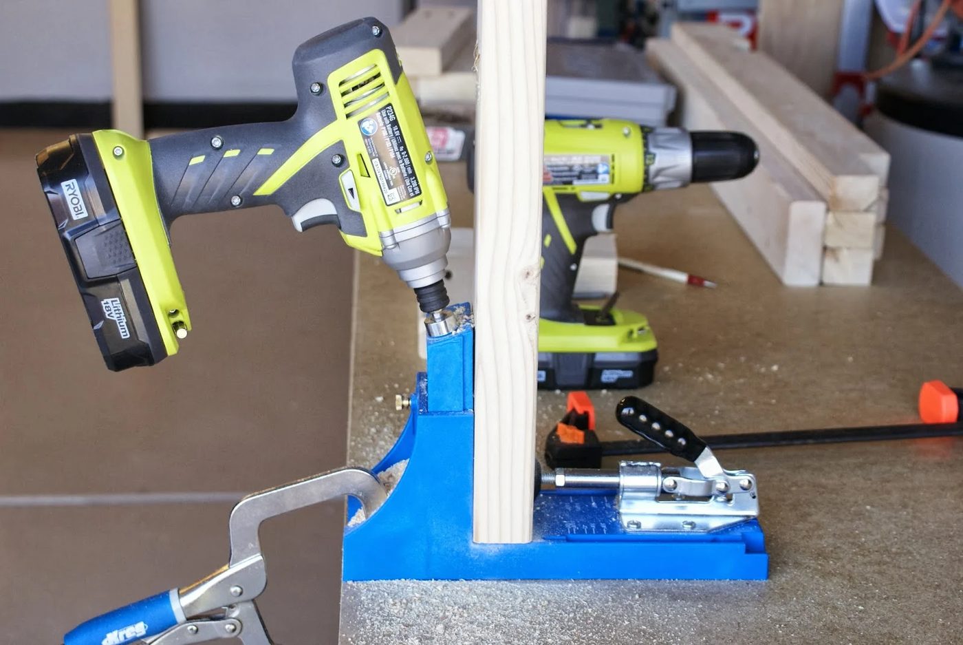 kreg-jig to build workbench, featured on Bekob.com
