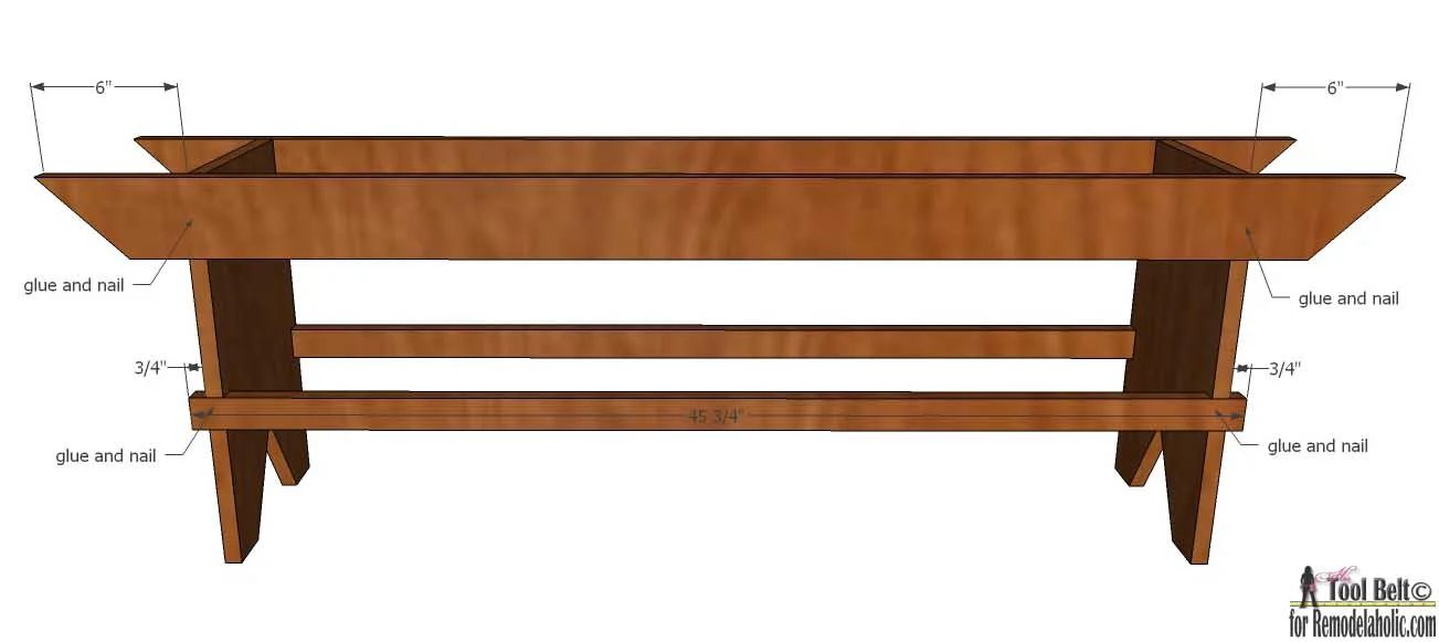 Build a striking Handmade primitive farmhouse bench for your farmhouse table or extra seating. Free plans on @Bekob