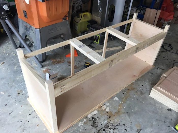 Handmade Printmakers Media Console Plans - Step 6