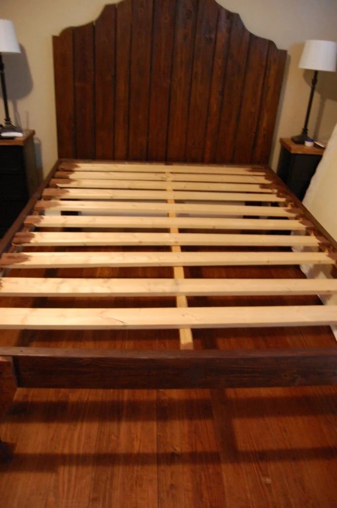 attach rustic wood headboard to rustic wood bed frame, The Accent Piece on Bekob