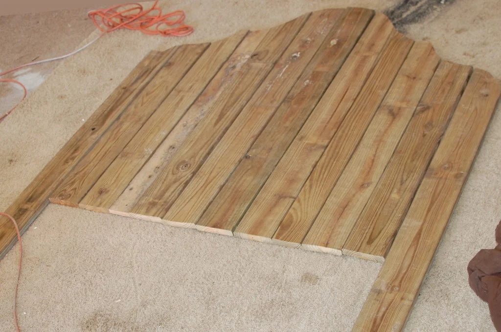 build a rustic wood headboard, The Accent Piece on Bekob