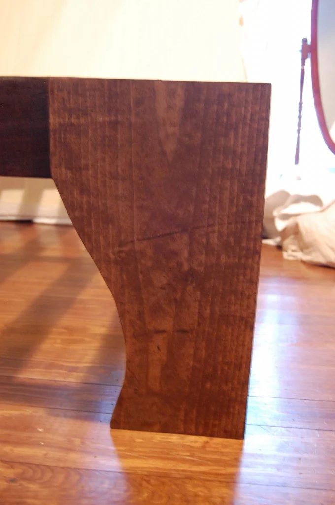 thick curvy legs for a rustic wood headboard and bed, The Accent Piece on Bekob