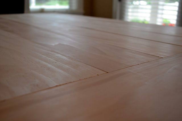 Handmade planked table top for existing table by Rachel Teodoro at Holy Craft featured on @Bekob