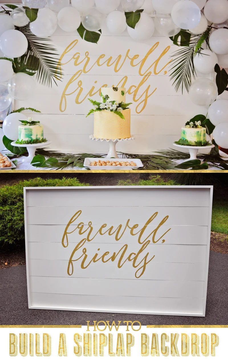 How to build a large Handmade shiplap backdrop for photos and parties | walkthrough on Bekob.com