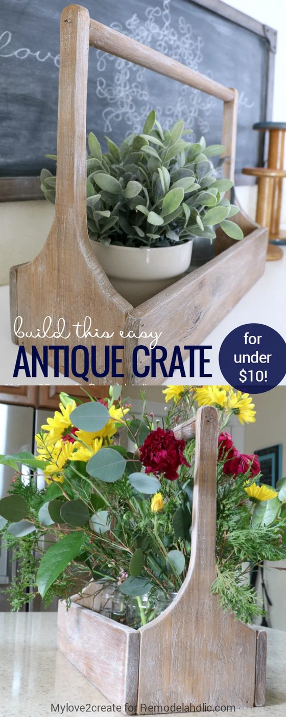 Build an straightforward antique wood crate for about $6! Fill it with decor or fill it with treats for an straightforward gift. well fitted for Mother's Day, birthdays, Christmas,
