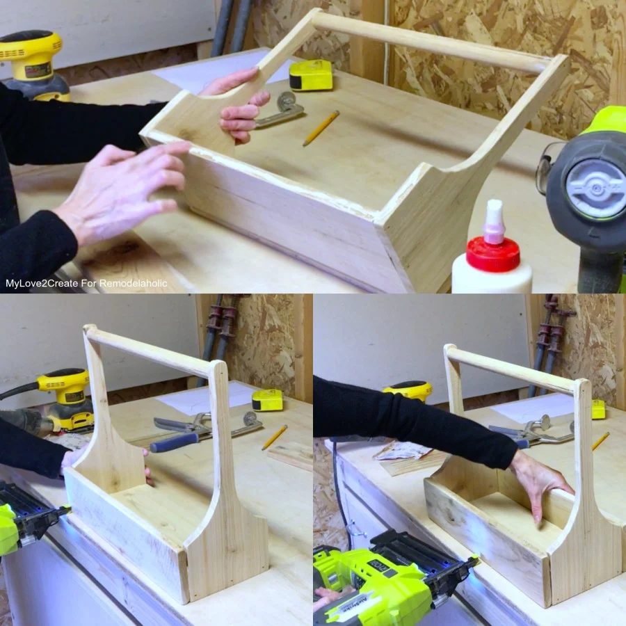 Adding Sides To Antique Crate, MyLove2Create