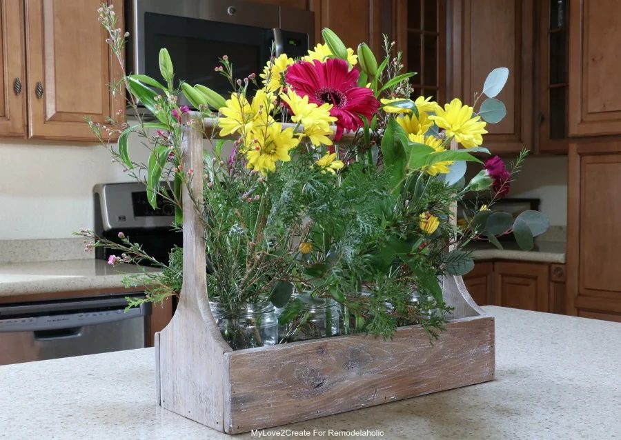 Antique Crate With Flowers Horizontal, MyLove2Create