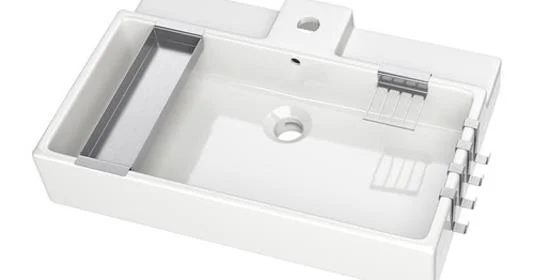 IKEA Sink for an Open Vanity by Pink Little Notebook featured on Bekob
