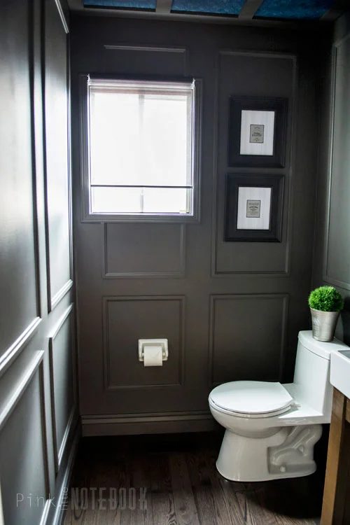 Powder Room Makeover with an Open Vanity walkthrough