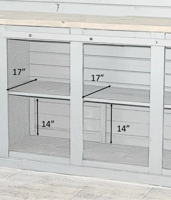 Sliding Barn Door Cleats for farmhouse entertainment center build by Diva of Handmade on Bekob.