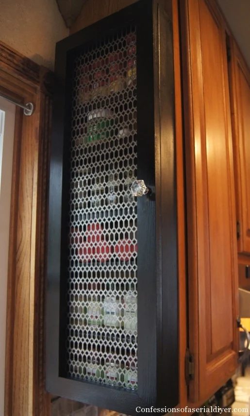 Build a custom spice cabinet and save time and space in the kitchen! walkthrough from Confessions of a Serial DIYer on Bekob.com