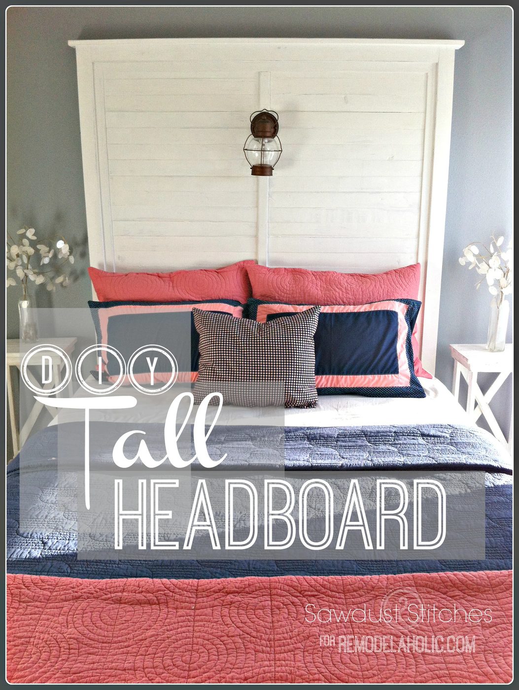 How to Build a Tall Slat Headboard | Sawdust2Stitches on Bekob.com #handmade #buildingplan