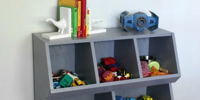 Build A Toy Cubby Shelf + Boy’s Room Makeover