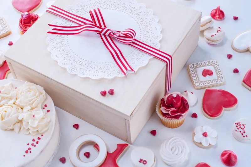 Handmade Wooden Treat Box with Interchangeable Inserts for Cupcakes, Cookies, Cake or Pie