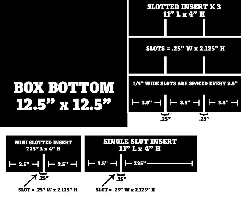 Handmade Wooden Treat Box with Interchangeable Inserts for Cupcakes, Cookies, Cake or Pie | Quarter Inch Board 2