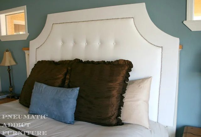 build a nail head tufted headboard