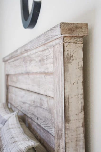 build a rustic headboard, Being Brooke