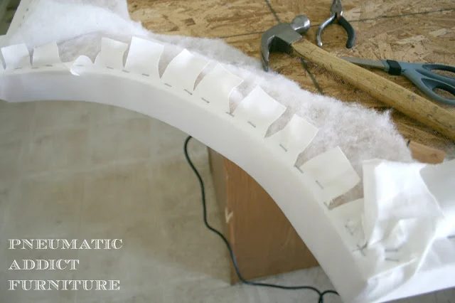 how to upholster a tufted headboard