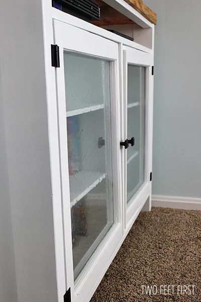 Custom Storage with Old Windows for Doors by Two Feet First featured on @Bekob