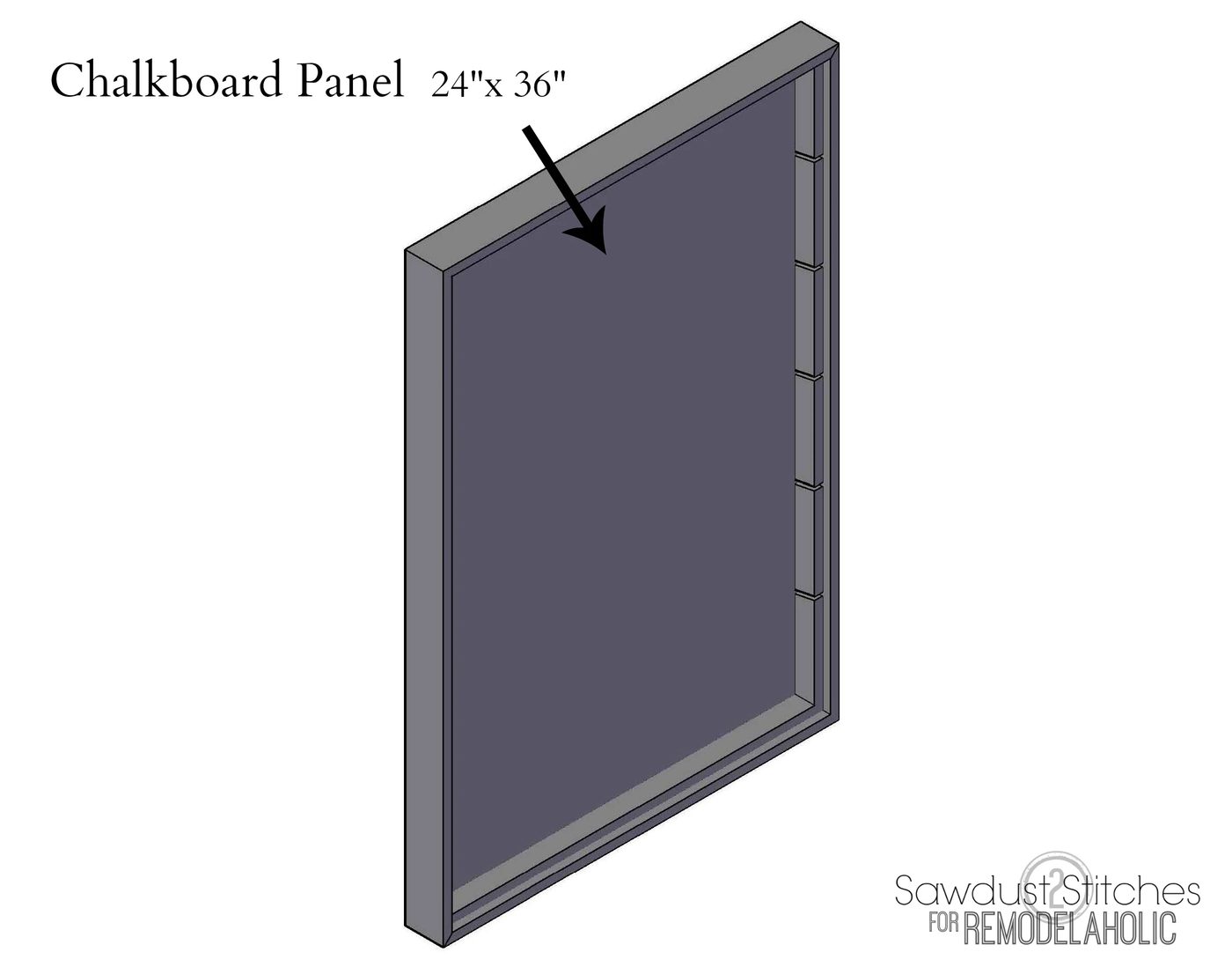 chalkboard organizer panel by sawdust2stitches for Bekob.com