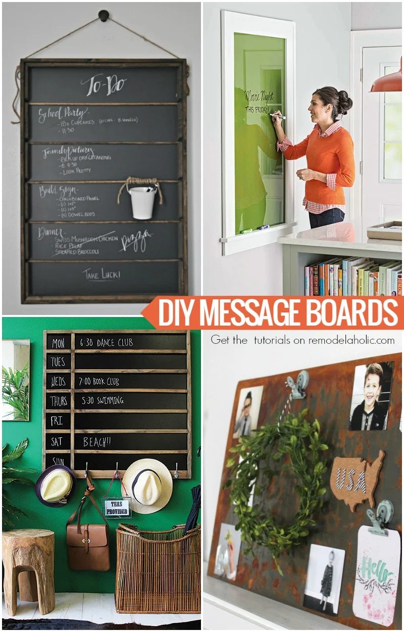 Handmade message board tutorials @Bekob