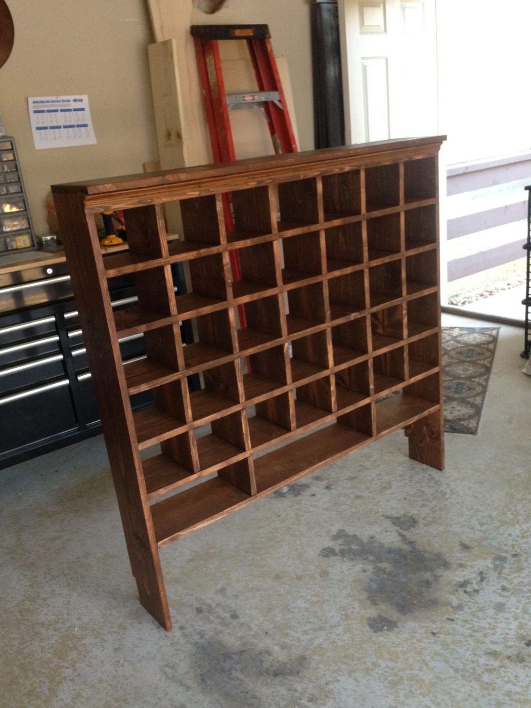 how to build a vintage style mail sorter to organize shoes @Bekob