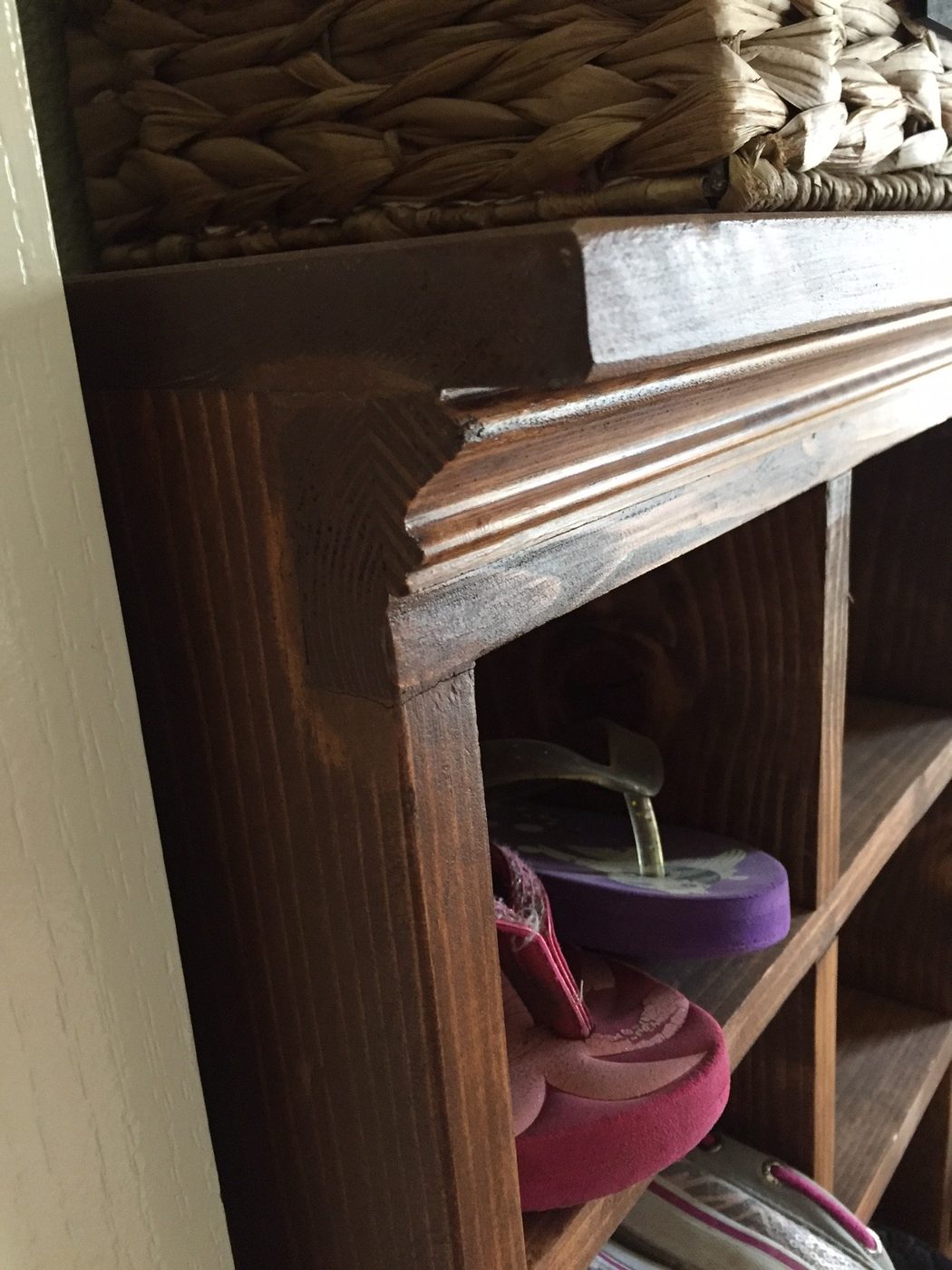 how to build a vintage style mail sorter to organize shoes @Bekob