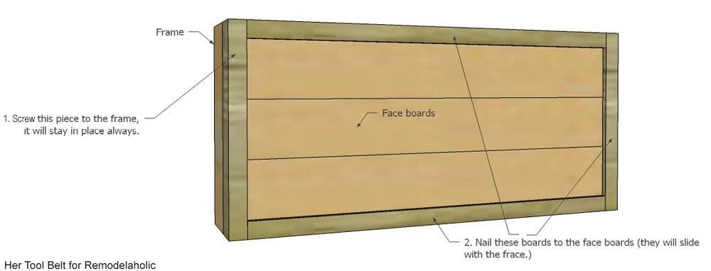 Build a farmhouse style coat rack with a secret compartment to hide small items.