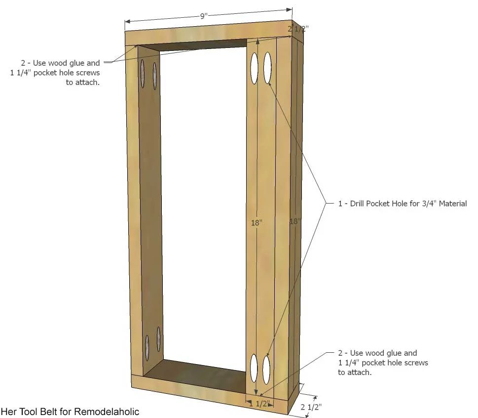 Build a farmhouse style coat rack with a secret compartment to hide small items.